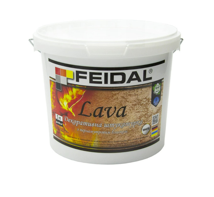 Купити Декоративная штукатурка Feidal Lava 5 л перламутровый