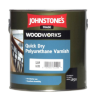 Купить Johnstones Quick Dry Polyurethane Varnish Clear Glos водорастворимый панельный лак 2,5л
