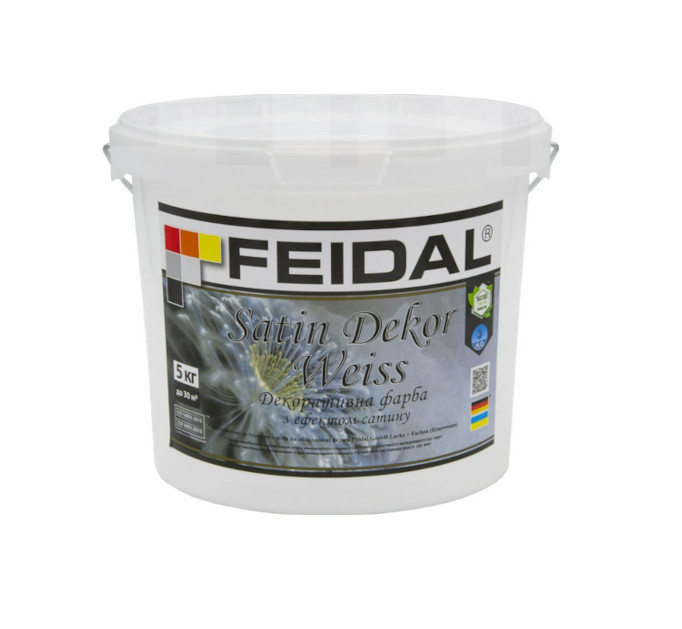 Купити Декоративна фарба Feidal Satin Dekor Weiss білий 5 кг
