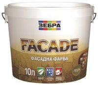 Купить ЗЕБРА FACADE Краска фасадная акриловая 10л