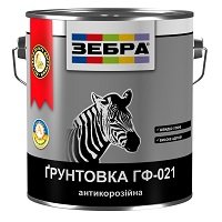 Купить ЗЕБРА ГФ-021 Грунтовка алкидная антикоррозионная 12кг