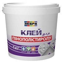 Купить ЗЕБРА Клей для пенополистирола 1 кг