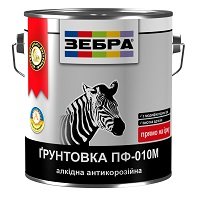 Купить ЗЕБРА ПФ-010М Грунтовка с модификатором ржавчины 12 кг