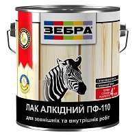 Купить ЗЕБРА ПФ-110 Лак алкидный 12 кг